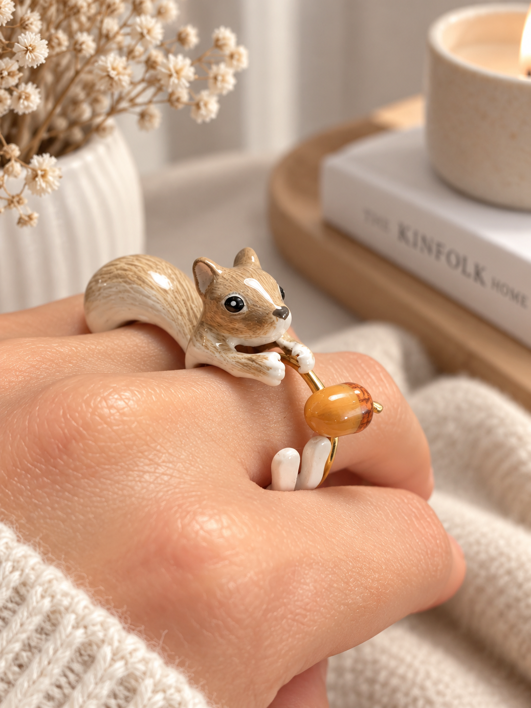 Anillo Ardilla Gris
