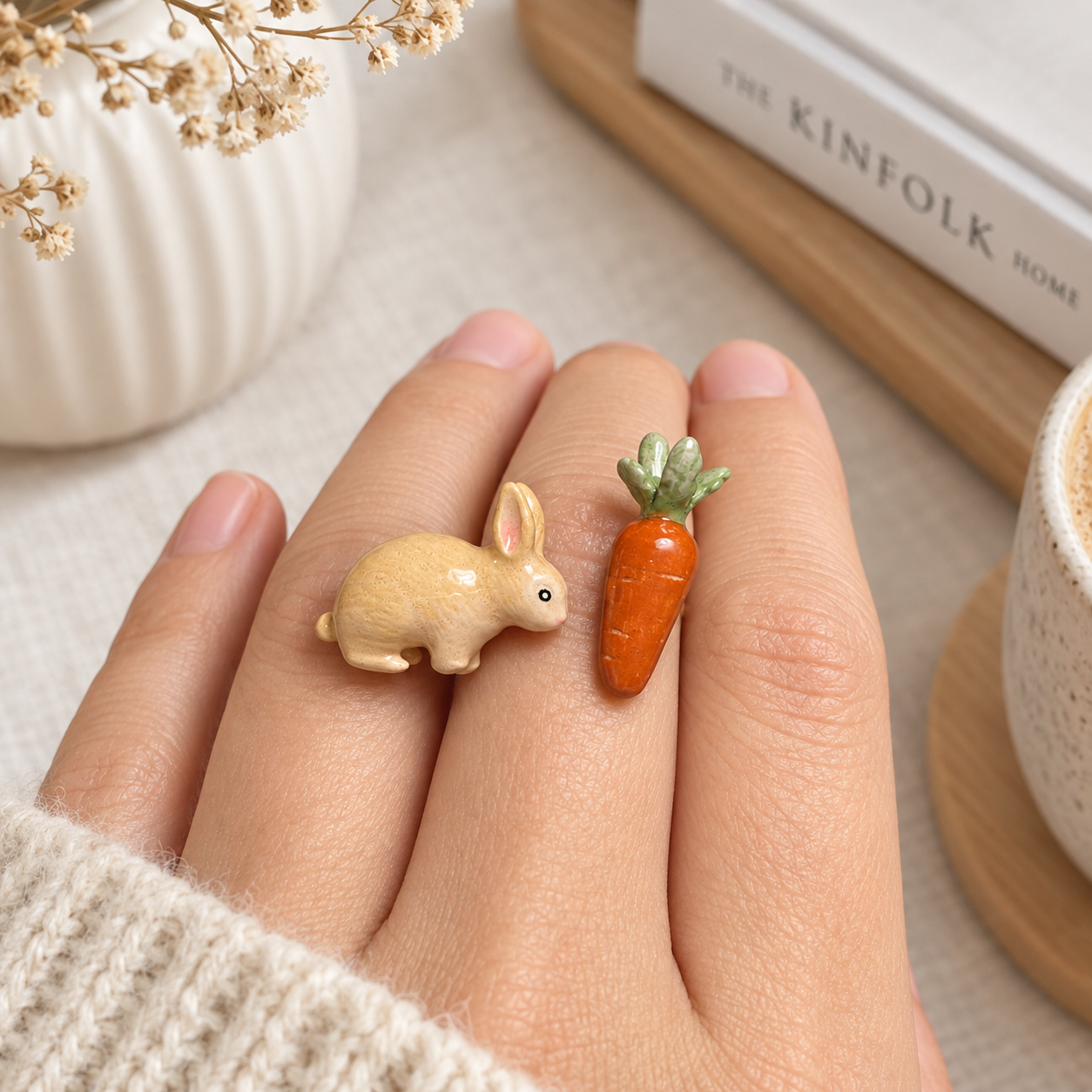 Anillo Conejo Zanahoria