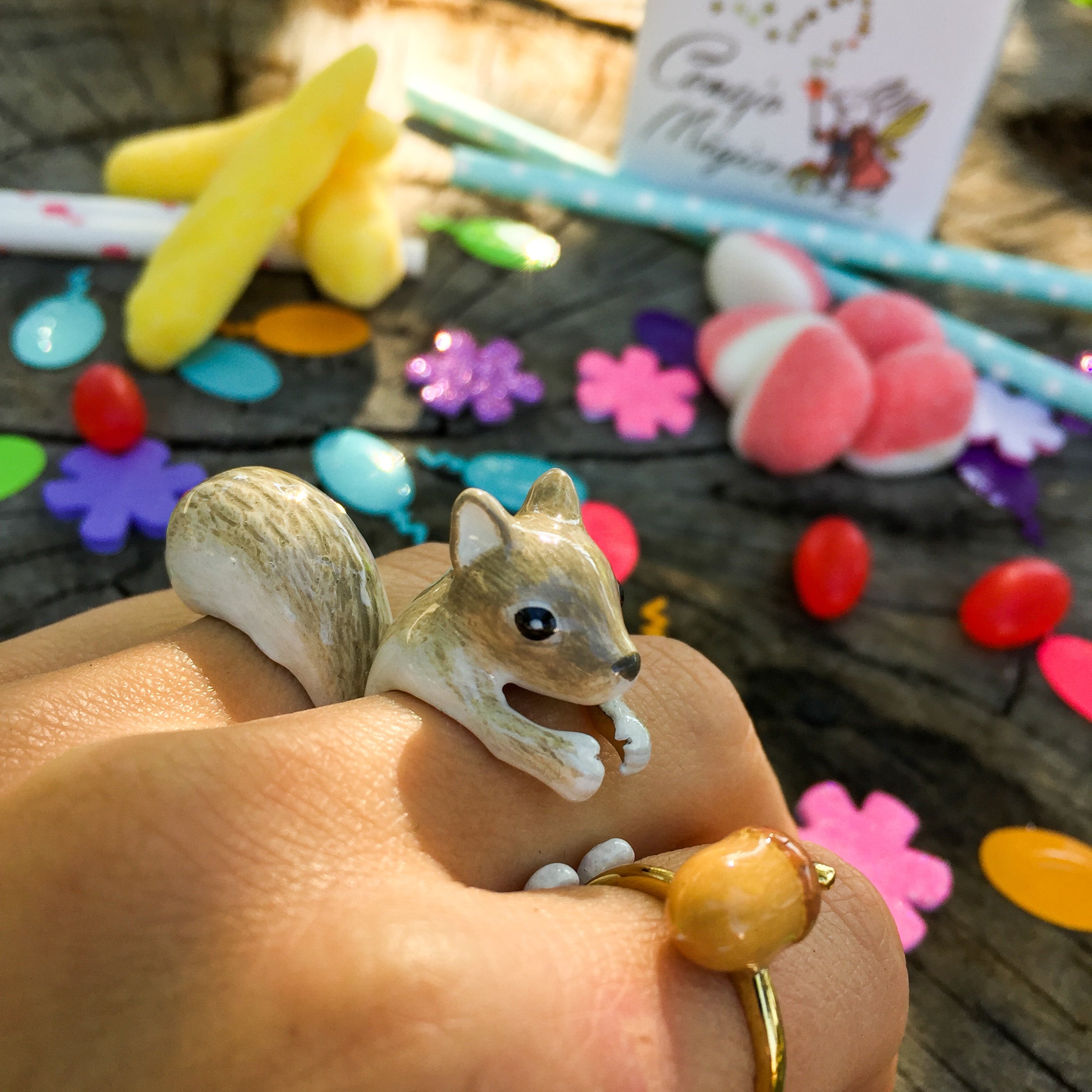 Anillo Ardilla Gris