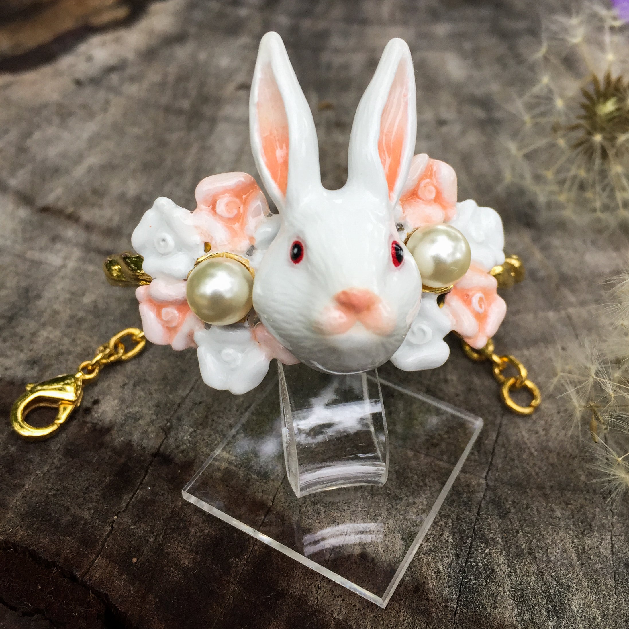 Pulsera Conejo Perla