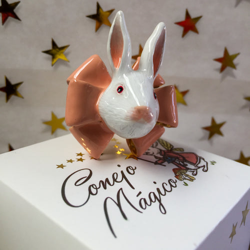 Anillo Conejo Rosetón Rosado