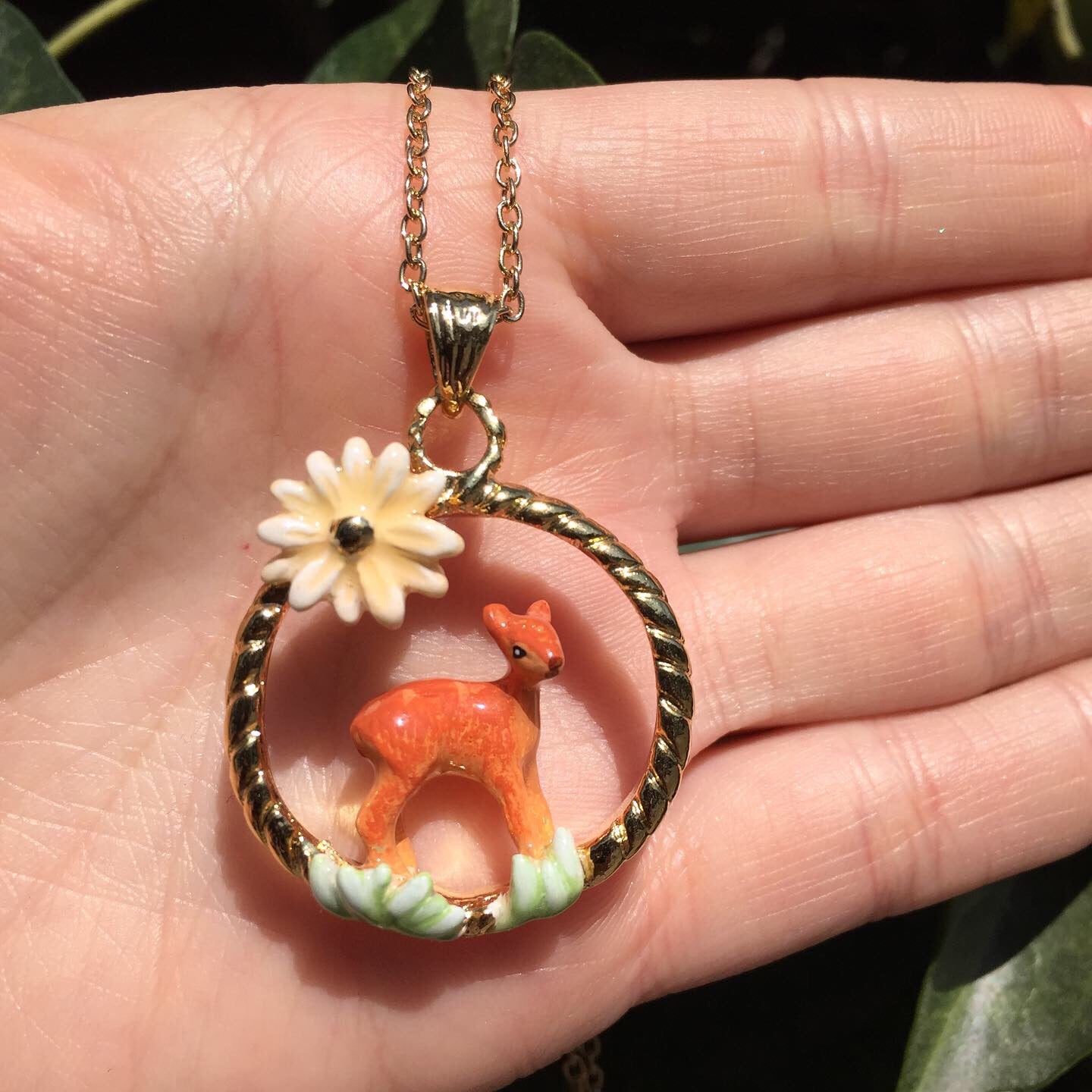 Colgante Ciervo Flor