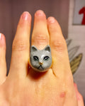 Anillo Gato Gris