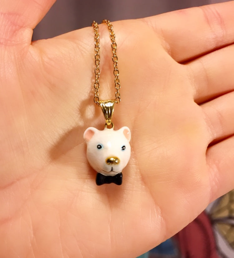 Colgante Oso Polar Corbatín