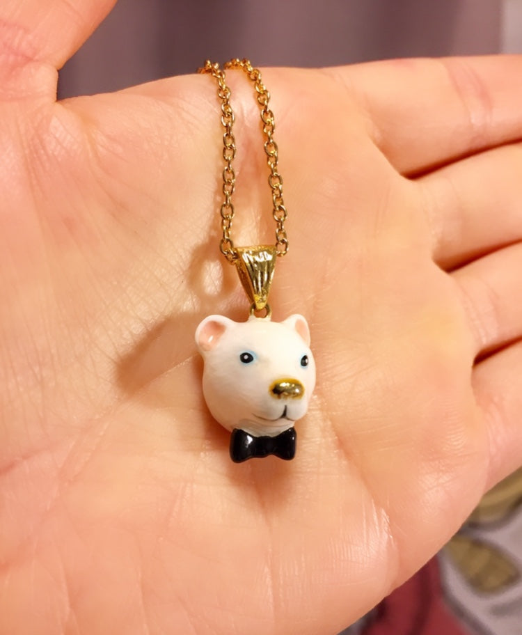 Colgante Oso Polar Corbatín