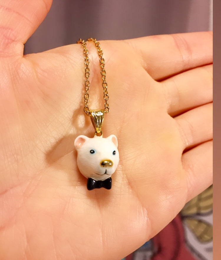 Colgante Oso Polar Corbatín