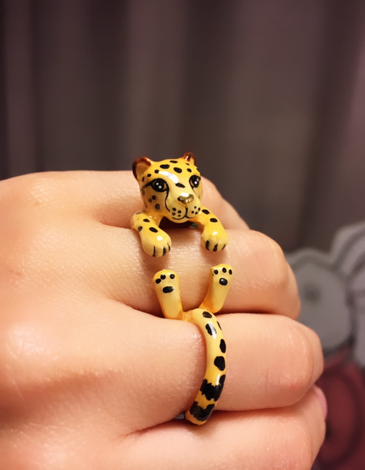 Anillo Leopardo Naranjo