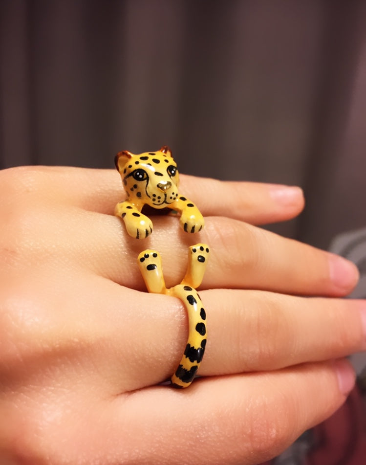 Anillo Leopardo Naranjo