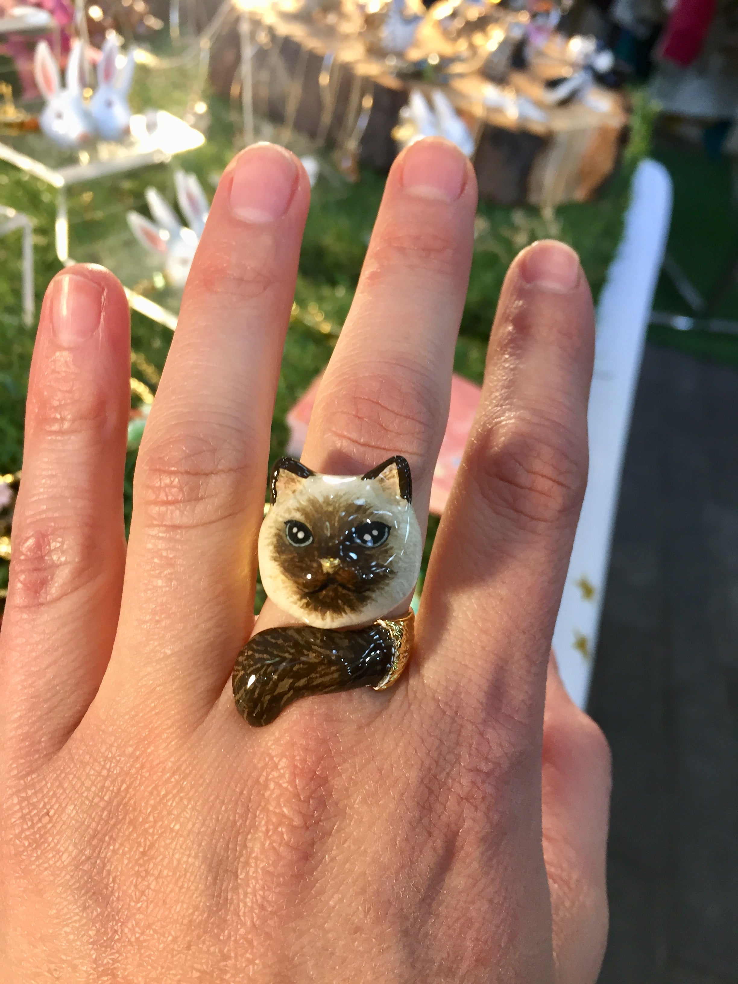 Anillo Gato con Cola