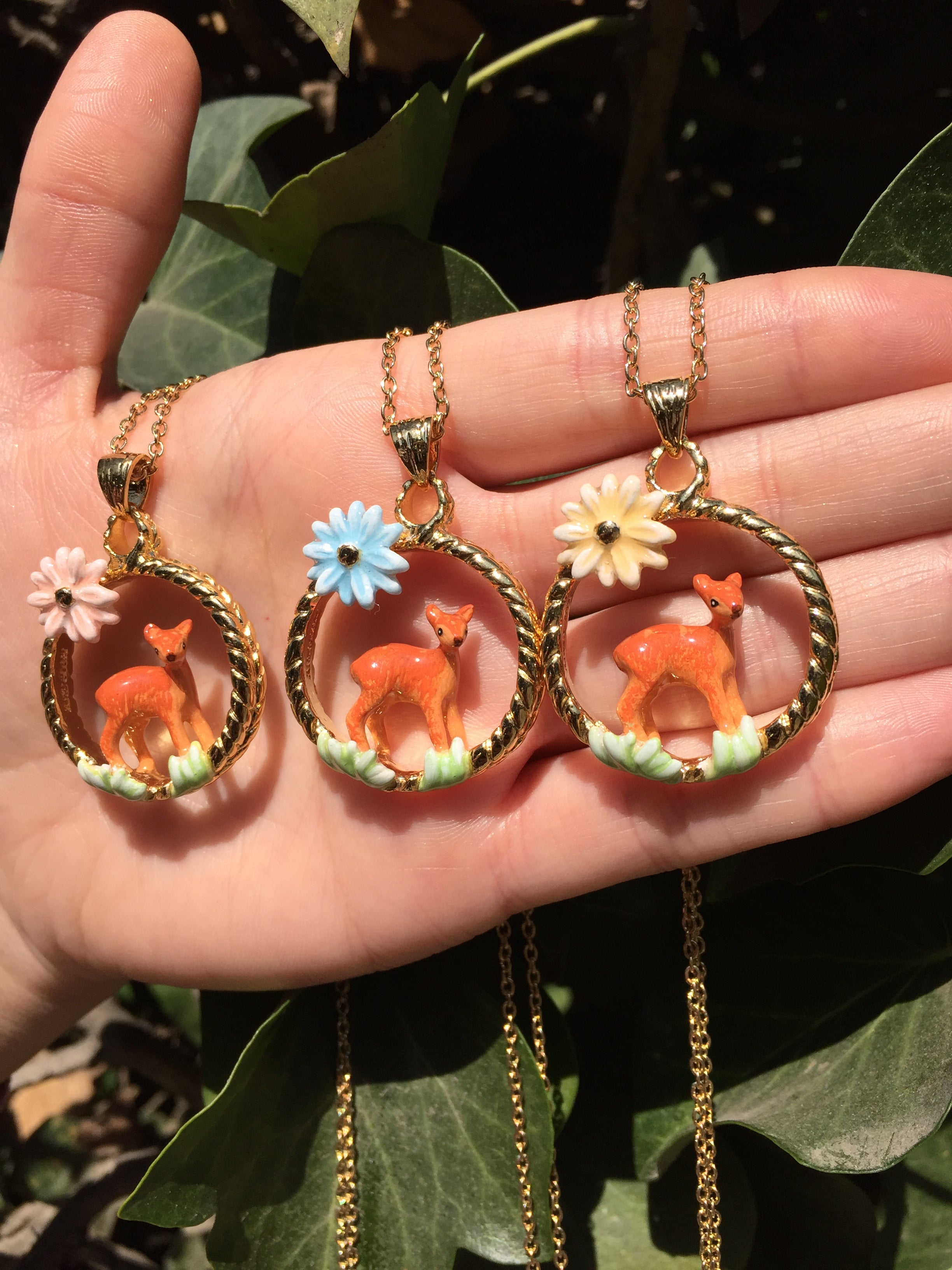 Colgante Ciervo Flor