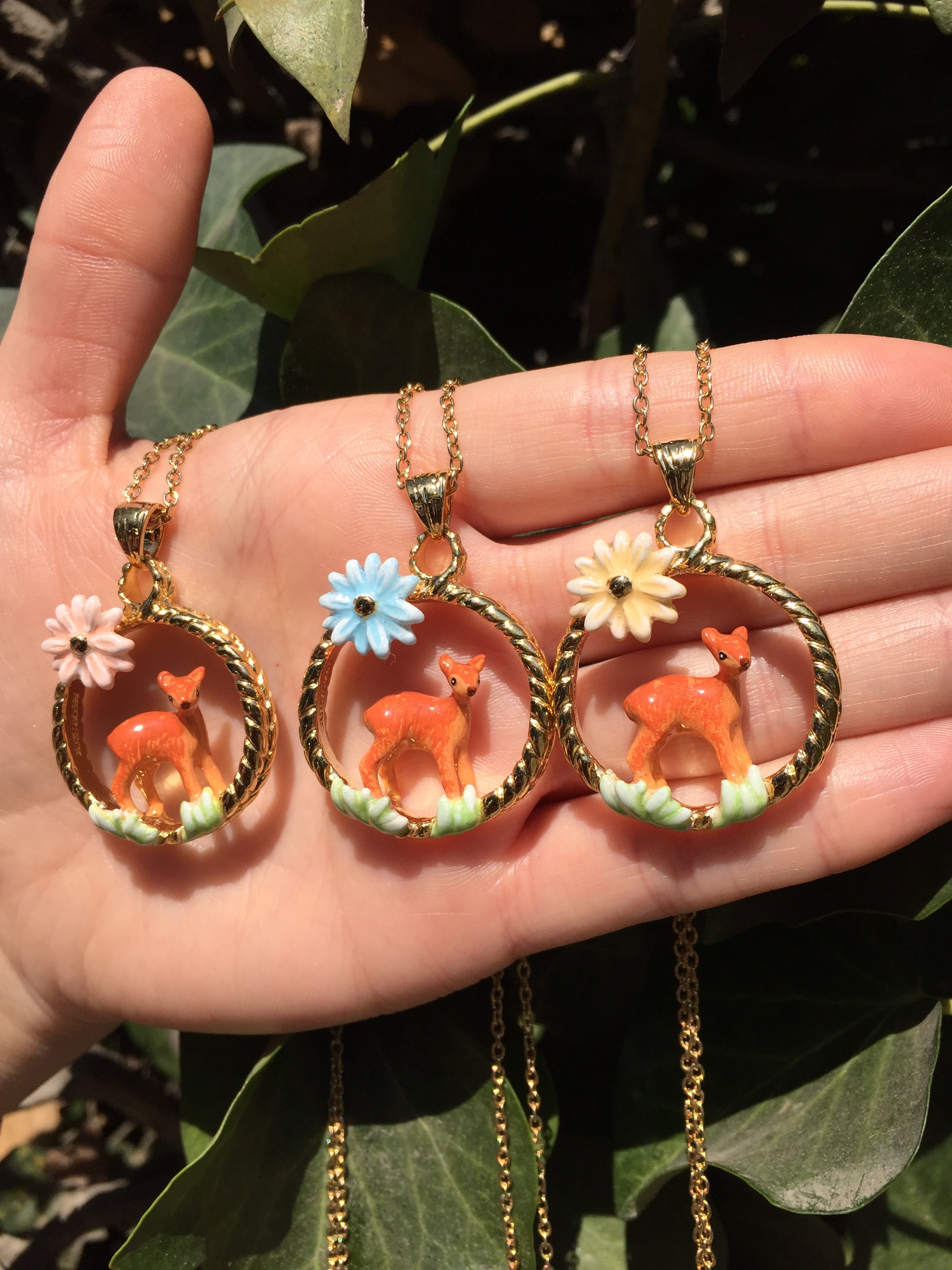 Colgante Ciervo Flor