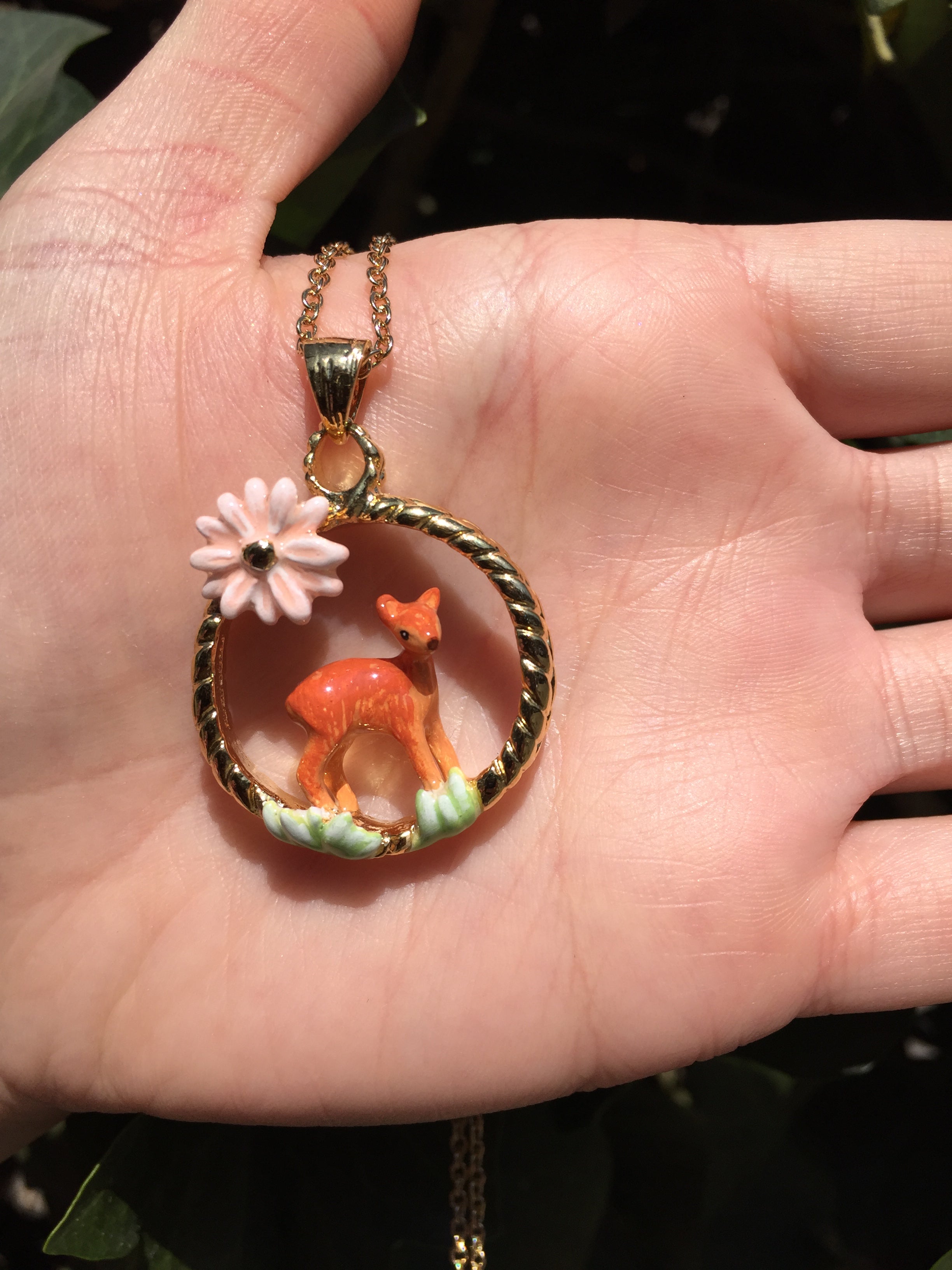 Colgante Ciervo Flor