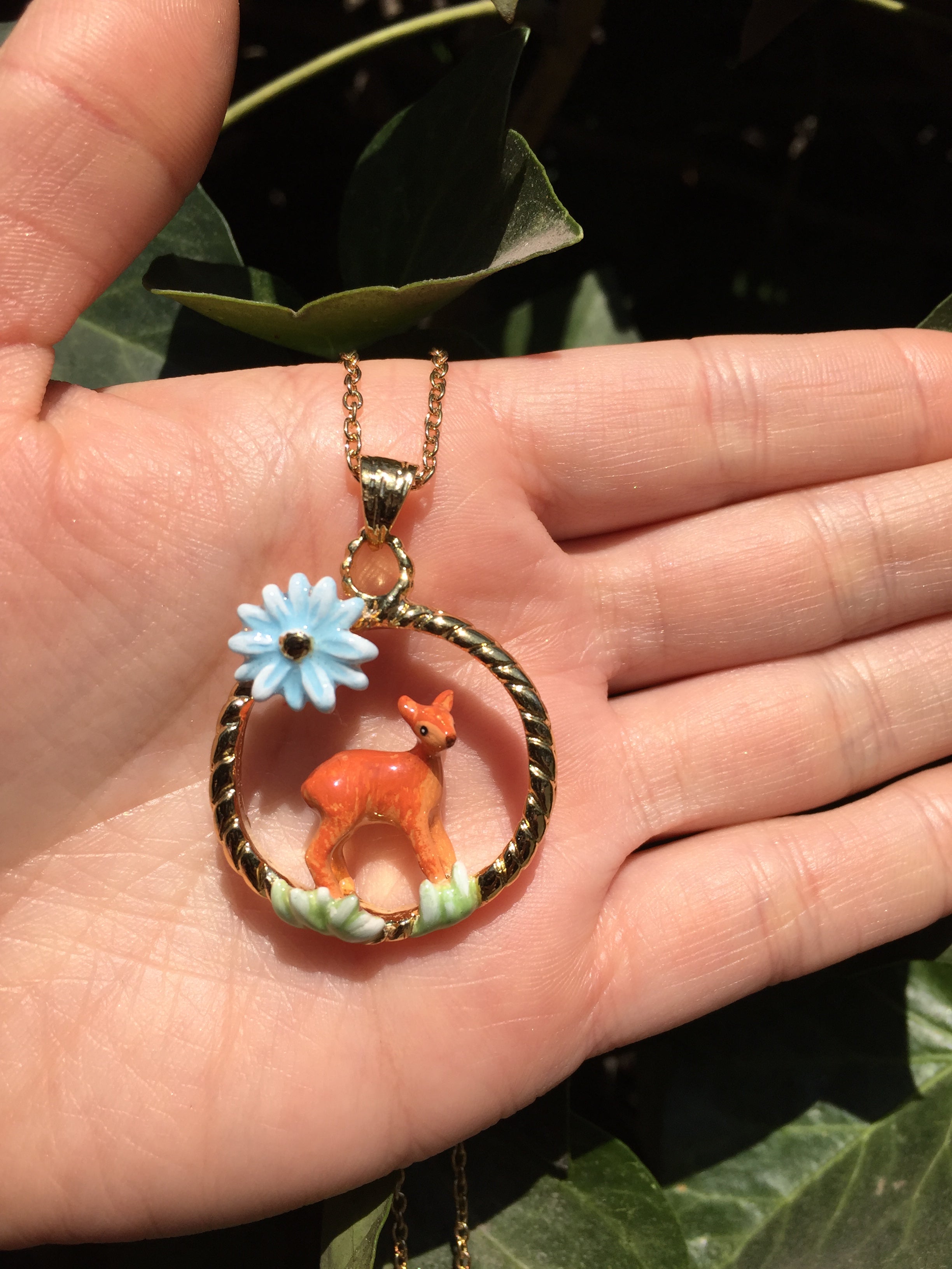 Colgante Ciervo Flor